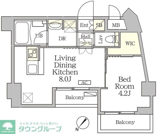アジールコート池尻大橋の物件間取画像